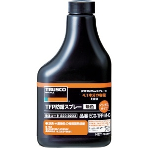 トラスコ中山 TFP防錆剤替ボトル ノンガスタイプ 無色 内容量350ml ECO-TFP-M-C