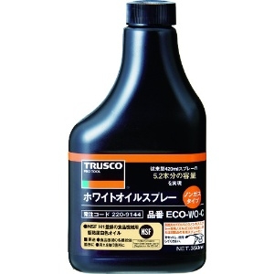 トラスコ中山 ホワイトオイル替ボトル 食品機械用オイル ノンガスタイプ 淡乳白色 内容量350ml ECO-WO-C