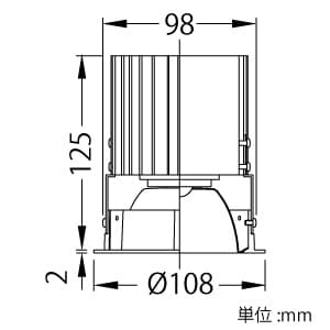 山田照明 【生産完了品】LED一体型ダウンライト ベースタイプ エコシステム対応 FHT42W相当 電球色 Ra83 配光角度51° 天井切込穴φ100mm 鏡面コーンタイプ 電源別売 LED一体型ダウンライト ベースタイプ エコシステム対応 FHT42W相当 電球色 Ra83 配光角度51° 天井切込穴φ100mm 鏡面コーンタイプ 電源別売 DD-3191-LL 画像2