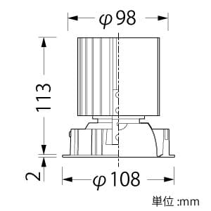 山田照明 【生産完了品】LED一体型ダウンライト ベースタイプ エコシステム対応 FHT42W相当 温白色 Ra97 配光角度81° 天井切込穴φ100mm 鏡面コーンタイプ 電源別売 LED一体型ダウンライト ベースタイプ エコシステム対応 FHT42W相当 温白色 Ra97 配光角度81° 天井切込穴φ100mm 鏡面コーンタイプ 電源別売 DD-3425-L 画像2