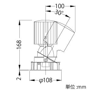 山田照明 【生産完了品】LEDダウンライト アジャスタブルタイプ エコシステム対応 FHT42W相当 白色 Ra83 配光角度36° 天井切込穴φ100mm グレアレスタイプ 電源別売 LEDダウンライト アジャスタブルタイプ エコシステム対応 FHT42W相当 白色 Ra83 配光角度36° 天井切込穴φ100mm グレアレスタイプ 電源別売 DD-3310-W 画像2