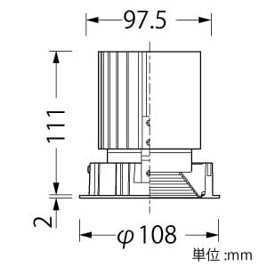 山田照明 【生産完了品】LEDダウンライト 調光・調色タイプ FHT42W相当 電球色〜昼白色 配光角度22° 天井切込穴φ100mm 白バッフルタイプ LEDダウンライト 調光・調色タイプ FHT42W相当 電球色〜昼白色 配光角度22° 天井切込穴φ100mm 白バッフルタイプ DD-3350 画像2