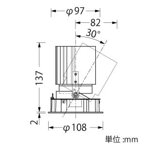 山田照明 【生産完了品】LEDダウンライト 調光・調色タイプ アジャスタブルタイプ FHT42W相当 電球色〜昼白色 配光角度33° 天井切込穴φ100mm グレアレスタイプ LEDダウンライト 調光・調色タイプ アジャスタブルタイプ FHT42W相当 電球色〜昼白色 配光角度33° 天井切込穴φ100mm グレアレスタイプ DD-3355 画像2