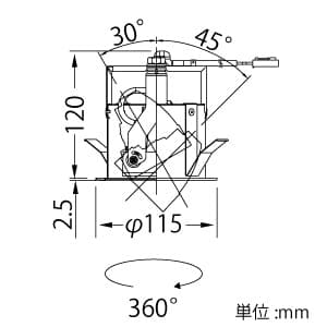 DD-3461-L (山田照明)｜ユニバーサルダウンライト φ100｜業務用照明