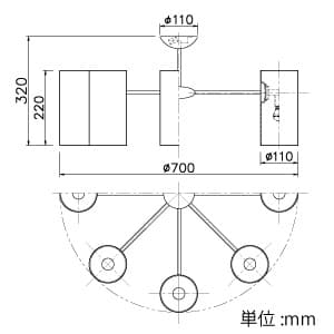 山田照明 LEDランプ交換型シャンデリア 〜6畳用 白熱320W相当 非調光 LED電球5.2W×8 電球色 E17口金 ランプ付 LEDランプ交換型シャンデリア 〜6畳用 白熱320W相当 非調光 LED電球5.2W×8 電球色 E17口金 ランプ付 CD-4323-L 画像2