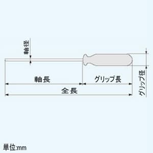 エンジニア 六角ドライバー 対辺1.5mm 全長144mm 六角ドライバー 対辺1.5mm 全長144mm DH-15 画像2