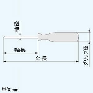 エンジニア プロユースドライバー 先端(+)#00 全長146mm プロユースドライバー 先端(+)#00 全長146mm DP-03 画像3