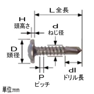 ノグチ 【生産完了品】HAIRIドリルビス シンワッシャー 全ねじタイプ 5.0×45m 適応板厚/3.2mmまで ステンレス/パシペート 50本×3袋入 《匠力》 HAIRIドリルビス シンワッシャー 全ねじタイプ 5.0×45m 適応板厚/3.2mmまで ステンレス/パシペート 50本×3袋入 《匠力》 HSS545 画像2