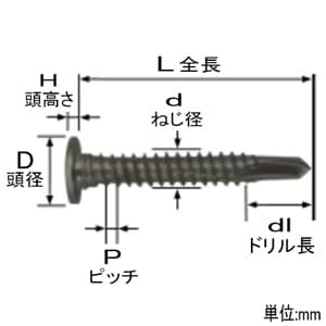 ノグチ 【生産完了品】HAIRIドリルビス プレート 全ねじタイプ 5.0×25m 適応板厚/3.2mmまで ステンレス/パシペート 100本×4袋入 《匠力》 HAIRIドリルビス プレート 全ねじタイプ 5.0×25m 適応板厚/3.2mmまで ステンレス/パシペート 100本×4袋入 《匠力》 HSPR525 画像2