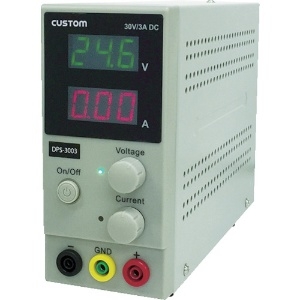 直流安定化電源 スイッチングレギュレーション方式 デジタル表示 出力電圧範囲0〜30V 出力電流範囲0〜3A DPS-3003