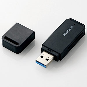 ELECOM USB3.0高速メモリカードリーダ 2スロット 34メディア対応 ブラック USB3.0高速メモリカードリーダ 2スロット 34メディア対応 ブラック MR3-D011BK