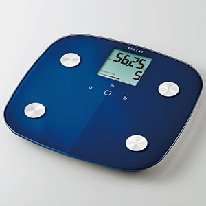 ELECOM 体組成計 《ECLEAR》 電池式 計量範囲2.5〜150kg ブルー HCS-FS01BU
