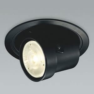 LEDユニバーサルダウンライト LEDランプ交換可能型 JDR40〜65W相当 調光タイプ 埋込穴φ100mm 電球別売 口金E11 ブラック  ADE951028