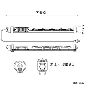 長谷川製作所 LEDポールランタン 非常灯用 防水タイプ 日亜LED×36灯 ON/OFFスイッチ付 LEDポールランタン 非常灯用 防水タイプ 日亜LED×36灯 ON/OFFスイッチ付 PL0E-36LE 画像2