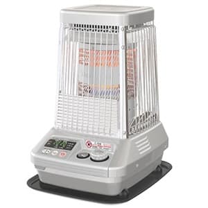 ダイニチ 【生産完了品】業務用石油ストーブ 《Blue Heater》 温風&放射2WAYタイプ 単相100V 気化式 強制通気・対流形 木造26畳/コンクリート35畳 プラチナシルバー FM-107F(S)