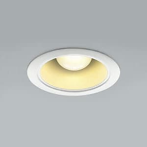 【生産完了品】LEDベースダウンライト ランプ交換可能型 白熱球60W相当 電球色 口金E17 埋込穴φ75mm 照度角70°ファインホワイト  AD37606L