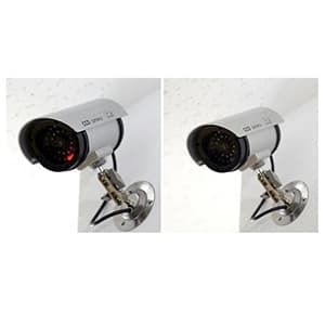 防犯LED点滅ダミーカメラ 電池式 赤色LED×1灯 角度調節付 ADC-209