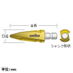 ユニカ デッキビット ツールボックスセット 回転専用 三面シャンク 3本セット(15/16/22mm) シャンク径10mm デッキビット ツールボックスセット 回転専用 三面シャンク 3本セット(15/16/22mm) シャンク径10mm TB-50 画像2