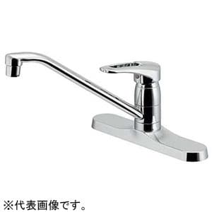 カクダイ 【生産完了品】シングルレバー混合栓 節湯型 取付穴径23〜26mm 吐水口高さ162mm 逆流防止機能付 116-108