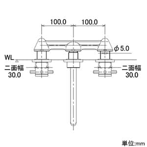 125-001 (カクダイ)｜混合栓｜管材｜電材堂【公式】