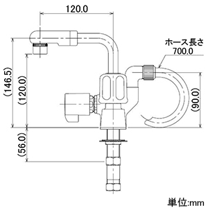 1521S (カクダイ)｜混合栓｜管材｜電材堂【公式】