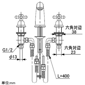 153-028 (カクダイ)｜混合栓｜管材｜電材堂【公式】