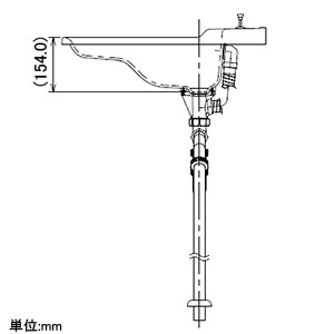 カクダイ 【販売終了】ボウル一体型カウンター 《CORPOSO》 壁掛けタイプ 容量7L 専用排水上部セット・専用排水トラップ・オーバーフロー機能付 ボウル一体型カウンター 《CORPOSO》 壁掛けタイプ 容量7L 専用排水上部セット・専用排水トラップ・オーバーフロー機能付 497-024 画像4