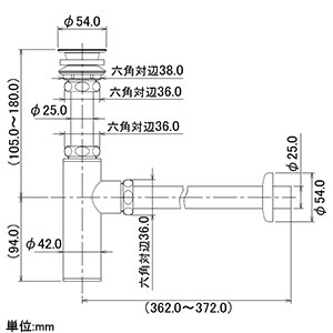 433-128-25 (カクダイ)｜洗面・手洗器｜管材｜電材堂【公式】