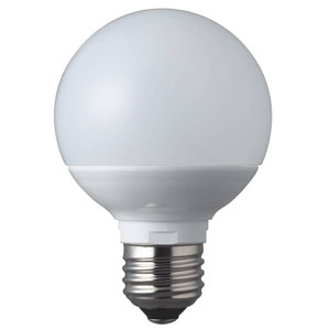 LED電球 ボール電球形 70mm径 広配光タイプ 40形相当 昼光色 E26口金 LDG4D-G/70/W
