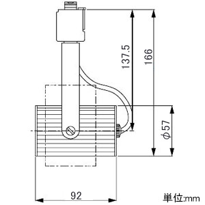 テスライティング スポットライト ライティングレール取付タイプ PAR30タイプLED用 口金E26 電球別売 黒 スポットライト ライティングレール取付タイプ PAR30タイプLED用 口金E26 電球別売 黒 TS-2505B 画像2