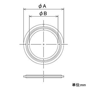 カクダイ ヘルールガスケット 2S 品番：691-29-D JAN：4972353019618-