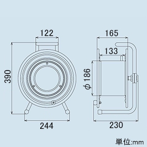 ハタヤ 空リール 巻き取り専用 制限重量5kg 中筒径φ186mm 空リール 巻き取り専用 制限重量5kg 中筒径φ186mm R-1 画像2