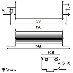 岩崎電気 【生産完了品】電源ユニット LEDioc LEDアイランプSP・SP-W用 高天井98W用 100〜242V対応 電源ユニット LEDioc LEDアイランプSP・SP-W用 高天井98W用 100〜242V対応 LE098083HBZ1/2.4-A1 画像2