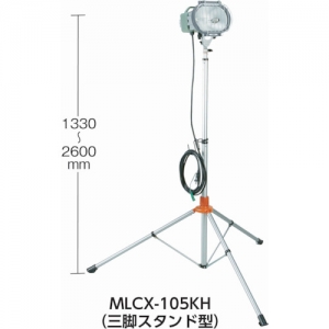 150W型メタルハライドライト バイス取付型 瞬時再点灯型 屋外用 接地付 電線長5m MLV-105KH