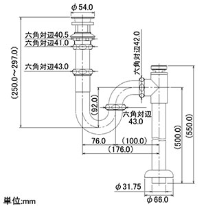 423-812-32 (カクダイ)｜洗面・手洗｜管材｜電材堂【公式】