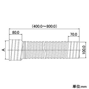 カクダイ 【在庫限り】換気扇用フレキジョイント スパイラルダクト用 接続用 呼び100 ステンレスバンド2個付 換気扇用フレキジョイント スパイラルダクト用 接続用 呼び100 ステンレスバンド2個付 437-574-100 画像2