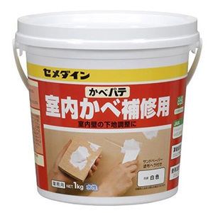 セメダイン 【ケース販売特価 6個セット】かべパテ 水性 業務用 容量1kg HC-158_set