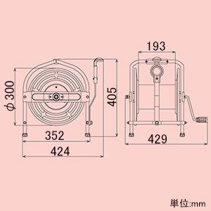 ハタヤ テツノホースリール 本体のみ 20m巻用 グリーン テツノホースリール 本体のみ 20m巻用 グリーン HSA-0N(G) 画像2