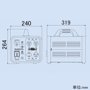 LV-03B (ハタヤ)｜トランス(変圧器)｜工具・作業用品｜電材堂【公式】