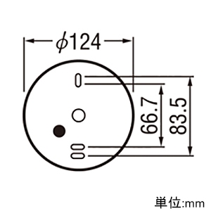 オーデリック 【限定特価】投光器用フレンジ 防雨型 壁面・天井面・床面取付兼用 ブラック 投光器用フレンジ 防雨型 壁面・天井面・床面取付兼用 ブラック XA453022 画像3