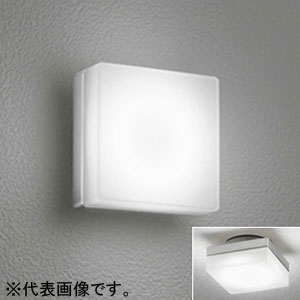 オーデリック 【生産完了品】LED一体型ポーチライト 防雨型 壁面・天井面取付兼用 白熱灯60W相当 昼白色 マットシルバー OG254327