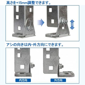 C-WJ-LL (日晴金属)｜クーラーキャッチャー ルームエアコン据付部品