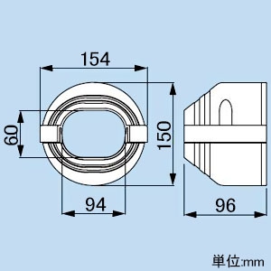 因幡電工 端末カバー 機器接続部用 140サイズ 配管化粧カバー ビル設備用 《スリムダクトPD》 端末カバー 機器接続部用 140サイズ 配管化粧カバー ビル設備用 《スリムダクトPD》 PDC-140-I 画像3