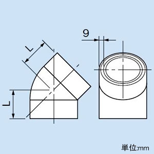 因幡電工 45°エルボ 排水管用 呼び径125mm 防火区画貫通部耐火措置工法部材 《ファイヤープロシリーズ》 45°エルボ 排水管用 呼び径125mm 防火区画貫通部耐火措置工法部材 《ファイヤープロシリーズ》 IRLP-125P-45L 画像2