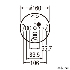 オーデリック 傾斜天井対応フレンジ コード吊ペンダント専用 多灯用 天井傾斜45°対応 傾斜天井対応フレンジ コード吊ペンダント専用 多灯用 天井傾斜45°対応 OA075122 画像2