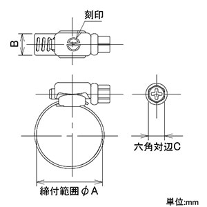 カクダイ 【在庫限り】強力キカイバンドA 散水・屋外冷却用 ホース用 締付範囲20〜32mm 強力キカイバンドA 散水・屋外冷却用 ホース用 締付範囲20〜32mm 5360-E 画像2