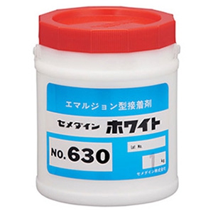 セメダイン エマルション接着剤 《630》 紙工用 水性 無溶剤タイプ 容量1kg AE-095