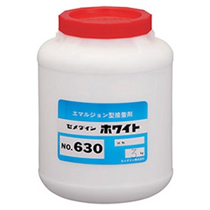 セメダイン エマルション接着剤 《630》 紙工用 水性 無溶剤タイプ 容量3kg AE-096