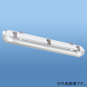 ナニワ 直管LEDランプ用器具 防水カバー型 20W型 1灯用 両側配線 全長655mm 直管LEDランプ用器具 防水カバー型 20W型 1灯用 両側配線 全長655mm NEL-FBS201W