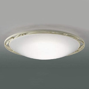 【生産完了品】LEDシーリングライト 《FEMINEO》 〜10畳用 調光・調色タイプ 電球色〜昼光色 リモコン付 AH48955L 海外通販では 【美品】コイズミ LEDシーリングライト 《FIGMO》 〜10畳用 天井照明